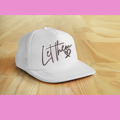 Let Them Small Patches – Ready to Press | Glitter & Embroidered Appliqué for Hats, Bags, & Clothing