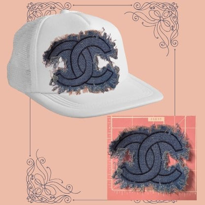 Frayed Denim Style Letter Patches – Ready to Press Large Iron-On Appliques