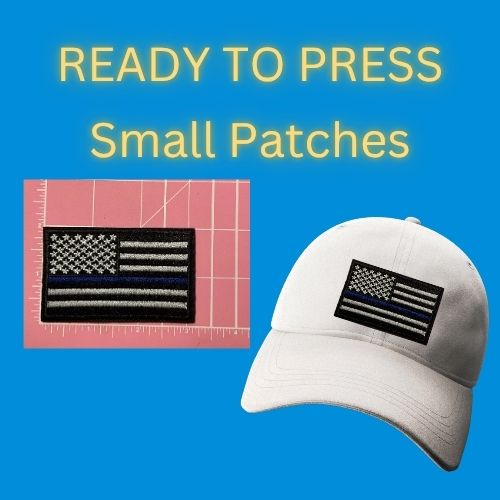 Ready to Press Small Flag Patches – Thin Red Line & Thin Blue Line (Small Size)