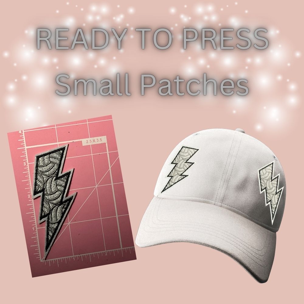 READY TO PRESS Small Sports Patches | Embroidered Hat & Apparel Iron-On Patches