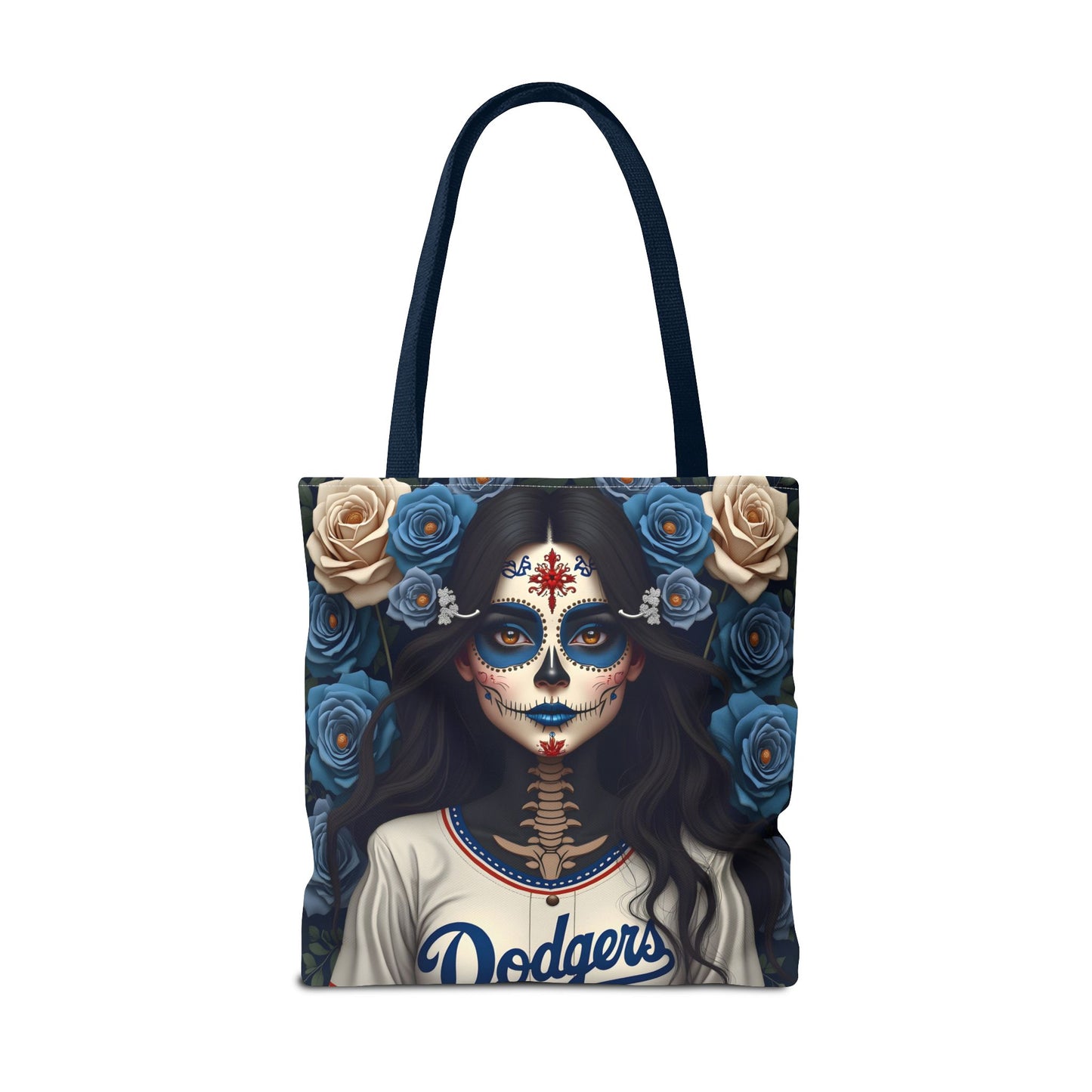 Sugar Skull Floral Tote Bag, Day of the Dead, Boho Style, Eco-Friendly Shopping, Casual Weekend Bag