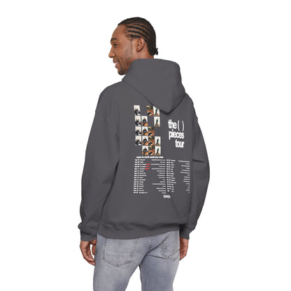 Tour Hoodie — 'The Pieces Tour' Backprint Band Hoodie with Photo Grid & Tour Dates