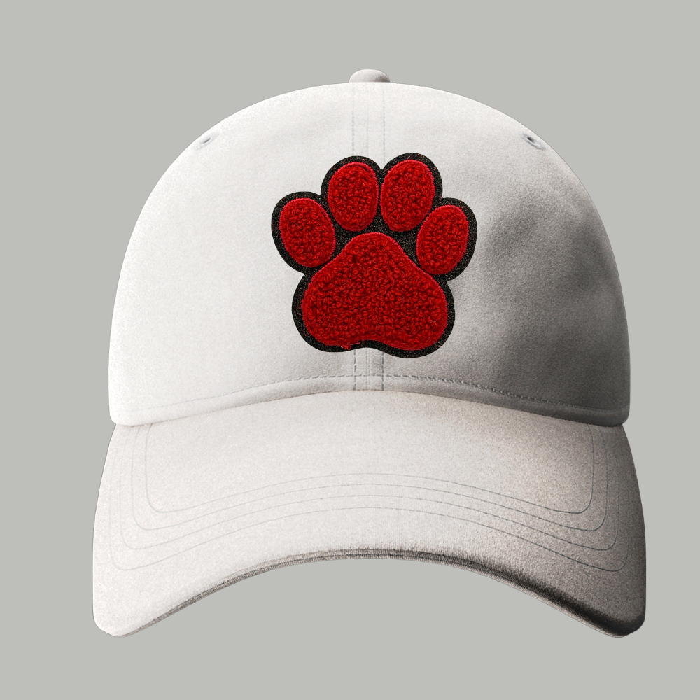 Paw Print Patches – Ready to Press Small Iron-On Embroidery Appliques (Multiple Colors)