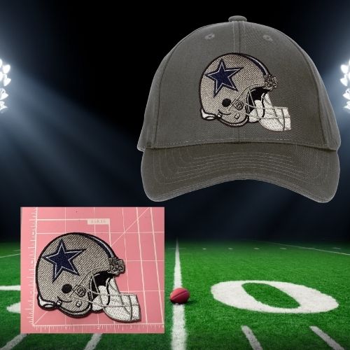 Embroidered Star Football-Inspired Patches – Small Ready to Press Iron-On