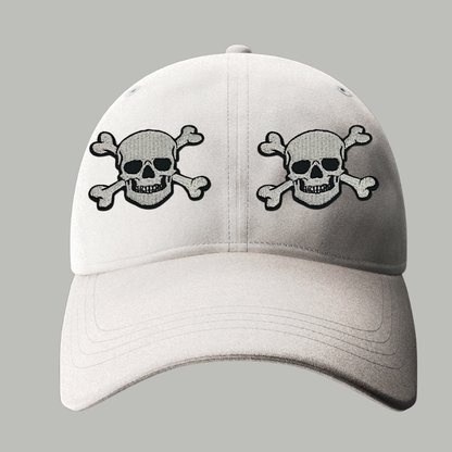 Skull & Skeleton Patches – Ready to Press Small Iron-On Embroidery Appliques (Rock, Camo, Crossbones)