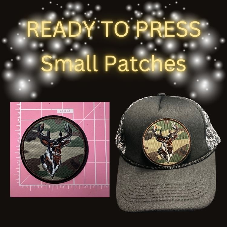⚡ READY TO PRESS Small Patches | Lightning Bolt • Skeleton Hands • Deer Camo • Give ’Em Shell