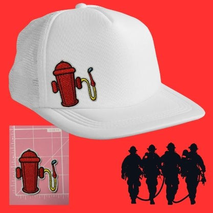 Firefighter Patches – Ready to Press Small Iron-On Embroidery Appliques (Fire Truck, Helmet, Flames & More)