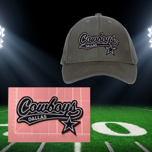 Embroidered Star Football-Inspired Patches – Small Ready to Press Iron-On
