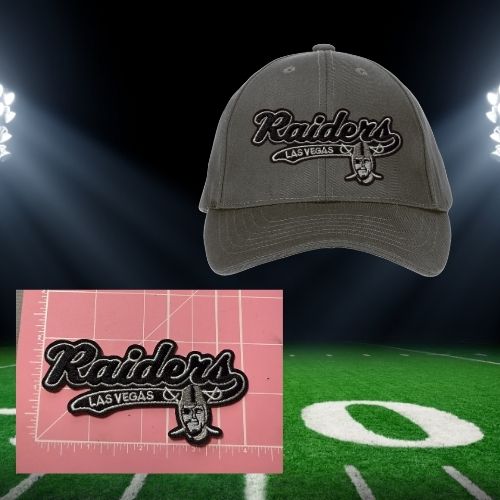 🏈 Ready to Press | Black & Silver Football-Inspired Small Patches