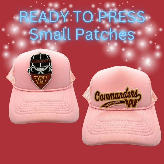 🏈✨ Ready to Press Small Patches – Washington Football Inspired Designs