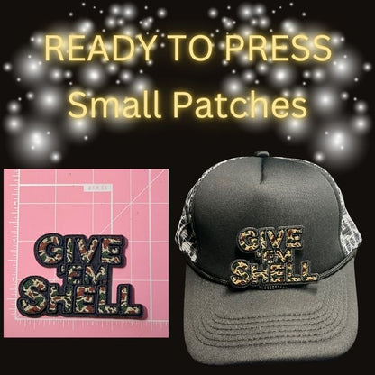 ⚡ READY TO PRESS Small Patches | Lightning Bolt • Skeleton Hands • Deer Camo • Give ’Em Shell