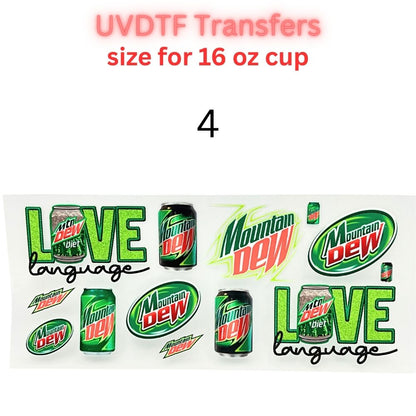 Pink Retro Coquette Vibes UV DTF Cup Wrap – 16 oz Glass Can Transfer – Trendy Hearts, Stars & Vintage Phone Design
