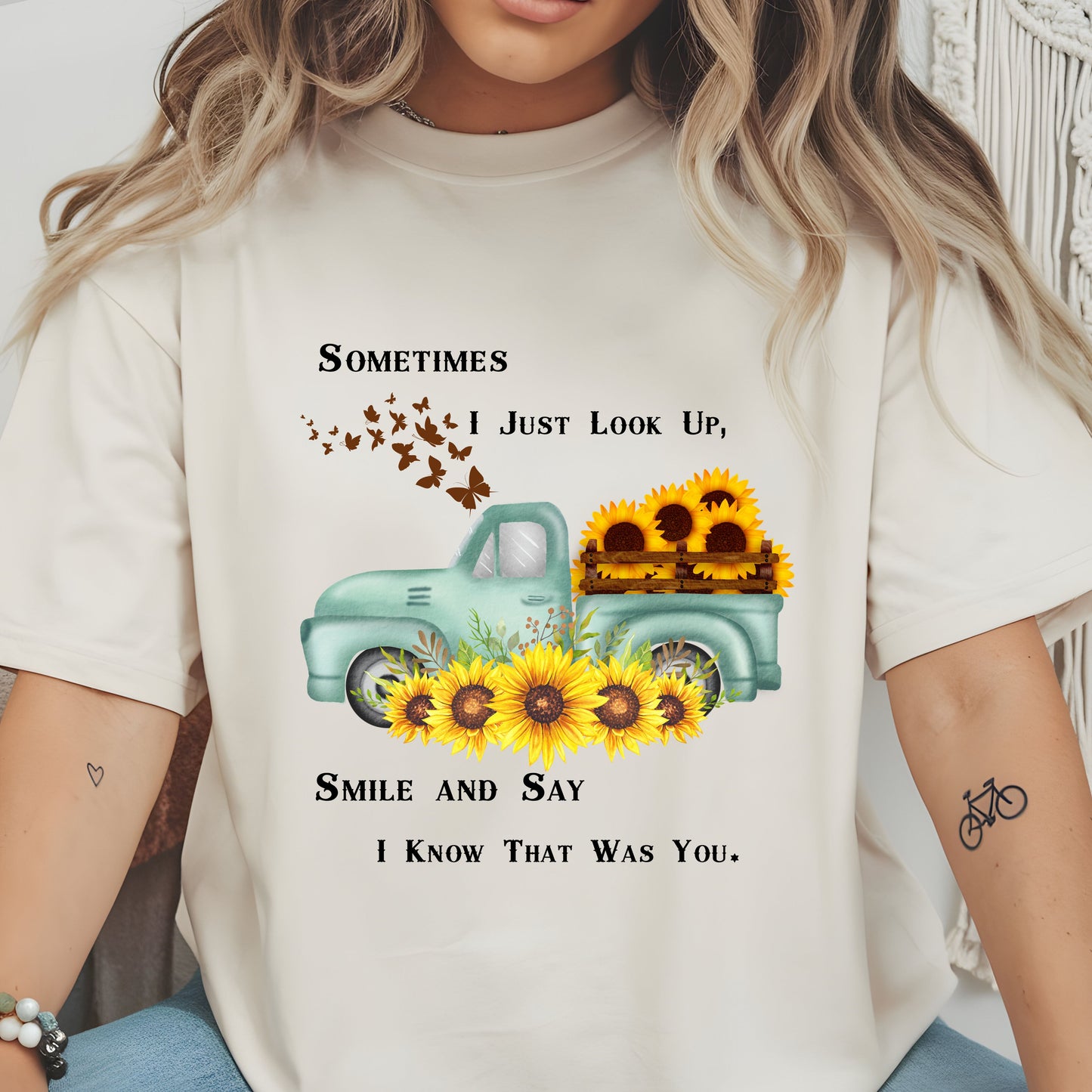 Sometimes I Just Look Up PNG – Memorial Transparent Background Design for Cricut & Sublimation