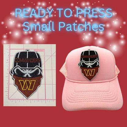 🏈✨ Ready to Press Small Patches – Washington Football Inspired Designs