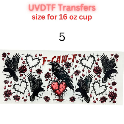 Pink Retro Coquette Vibes UV DTF Cup Wrap – 16 oz Glass Can Transfer – Trendy Hearts, Stars & Vintage Phone Design