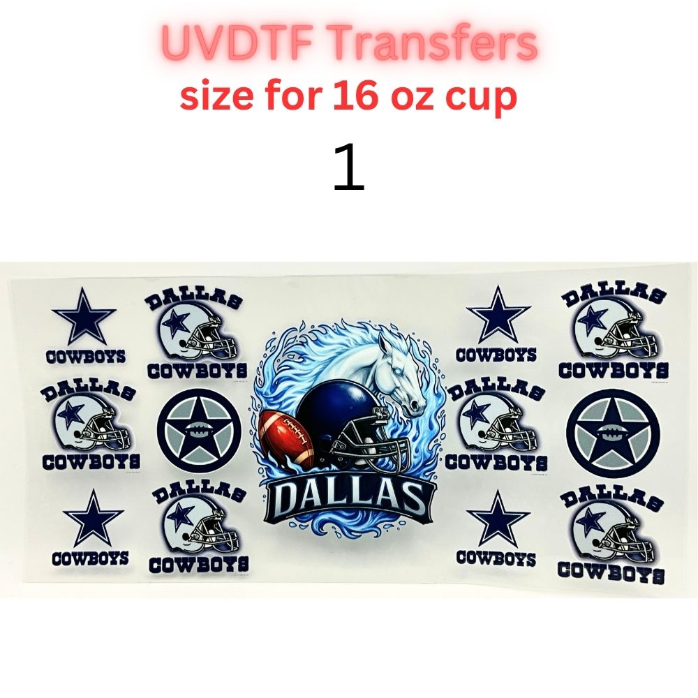 Football Fan Inspired UV DTF Transfers