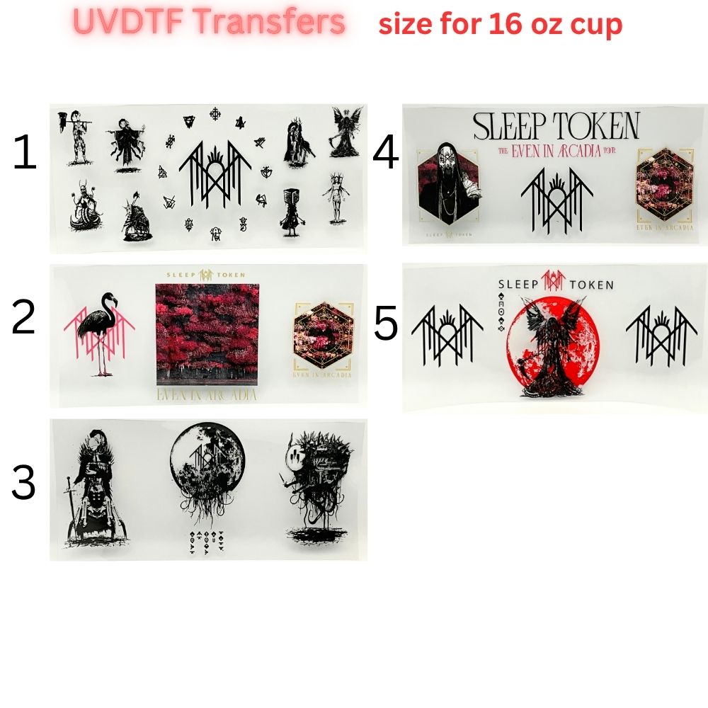 Gothic UVDTF Cup Wrap | Dark Fantasy Glass Cup Decal | Alternative Aesthetic Tumbler Wrap | 16oz Libbey Transfer