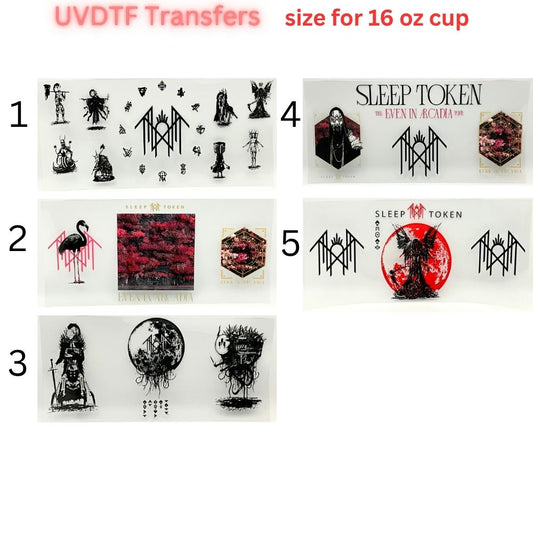Gothic UVDTF Cup Wrap | Dark Fantasy Glass Cup Decal | Alternative Aesthetic Tumbler Wrap | 16oz Libbey Transfer