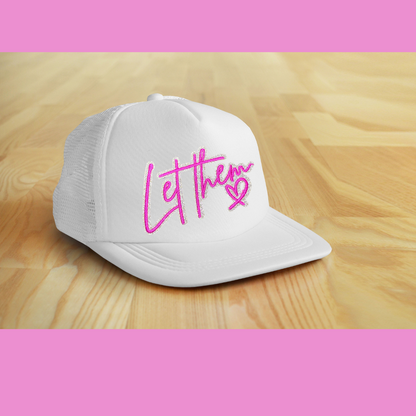 Let Them Small Patches – Ready to Press | Glitter & Embroidered Appliqué for Hats, Bags, & Clothing