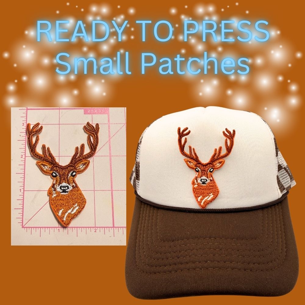 ⛺✨ Ready-to-Press Small Embroidered Patches – Camping & Outdoors Collection