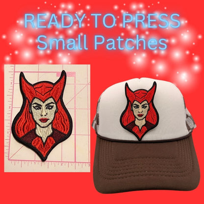 Ready-to-Press Small Character Patches – Cartoon Hero Style Embroidered Appliqués for Hats, Bags & Clothing
