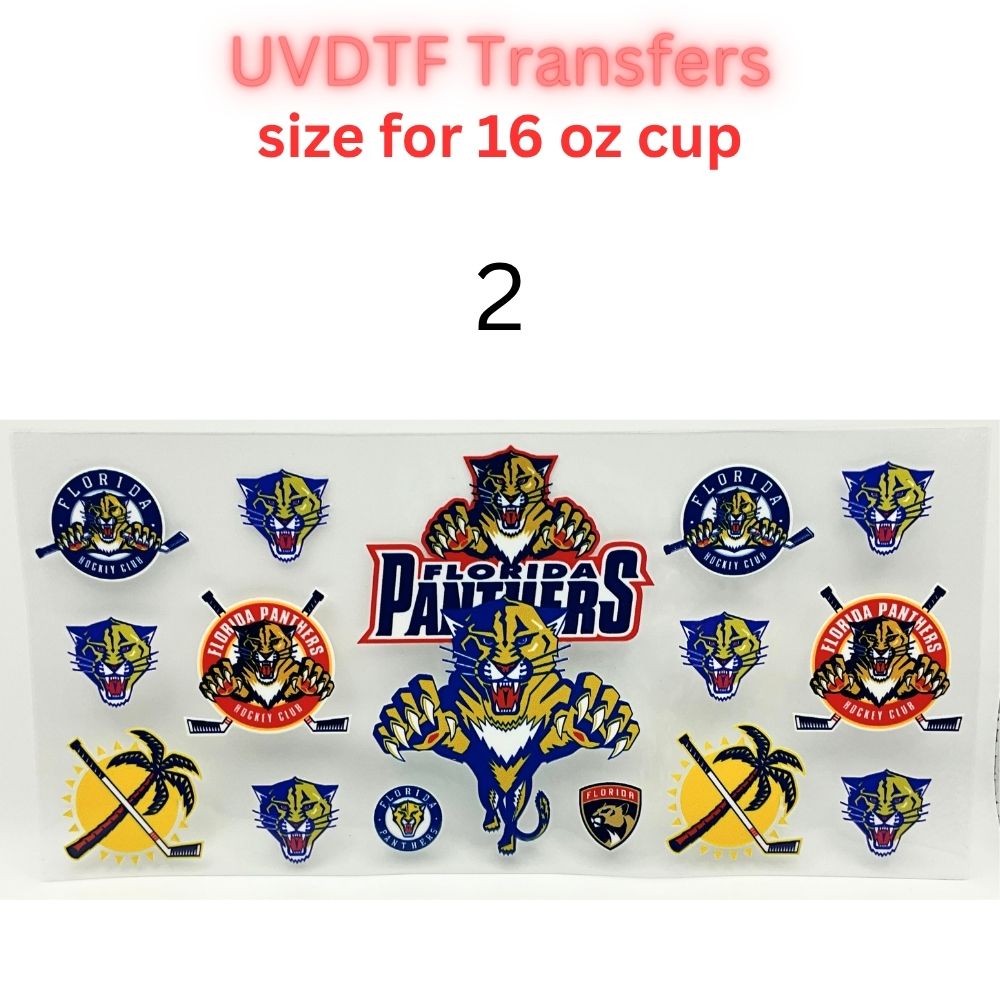 Sports Fan Inspired UV DTF Cup Wrap | 16 oz Glass Can Decal | Basketball, Hockey & College Spirit Designs | Waterproof Permanent Transfer