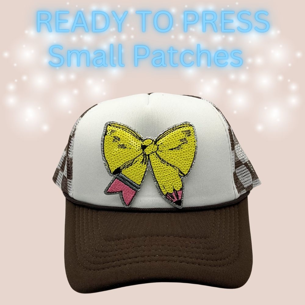 🍎✨ Ready to Press Small Patches – Teacher & Classroom Inspired Designs