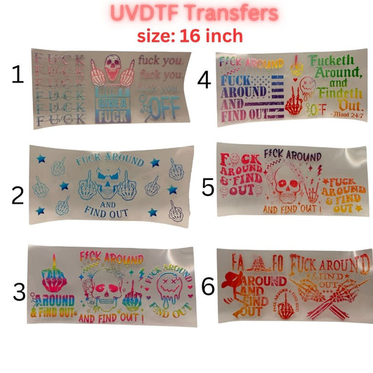 Adult Humor UVDTF Cup Wrap | Sarcastic Quote 16oz Libbey Wrap | Funny Attitude Tumbler Transfer | Bold Statement Decal | No Heat Press