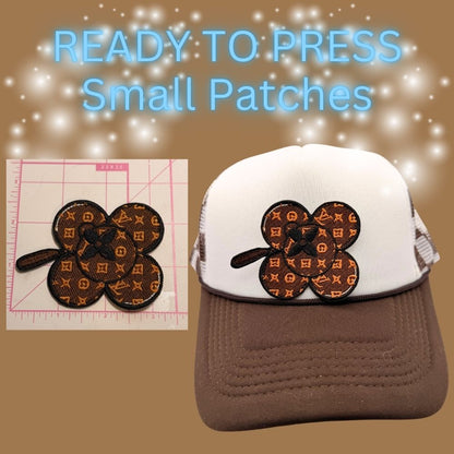 READY TO PRESS Neutral Luxe Embroidered Patches – Small Size