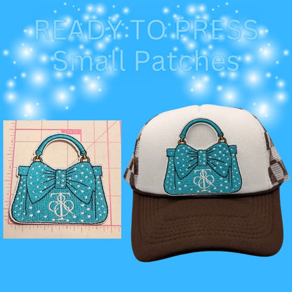 READY TO PRESS Embroidered Accessories Patches – Small Size ✨ Chic Hat & Boutique Patch Collection