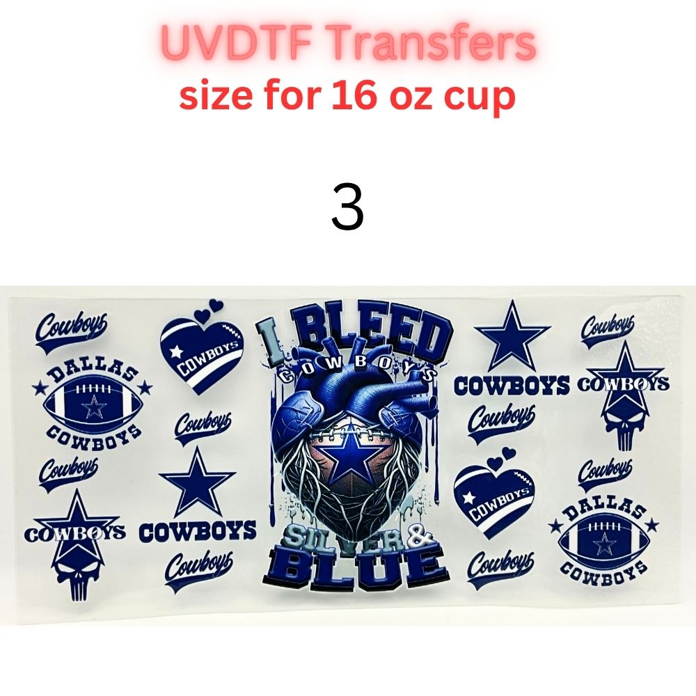 Football Fan Inspired UV DTF Transfers