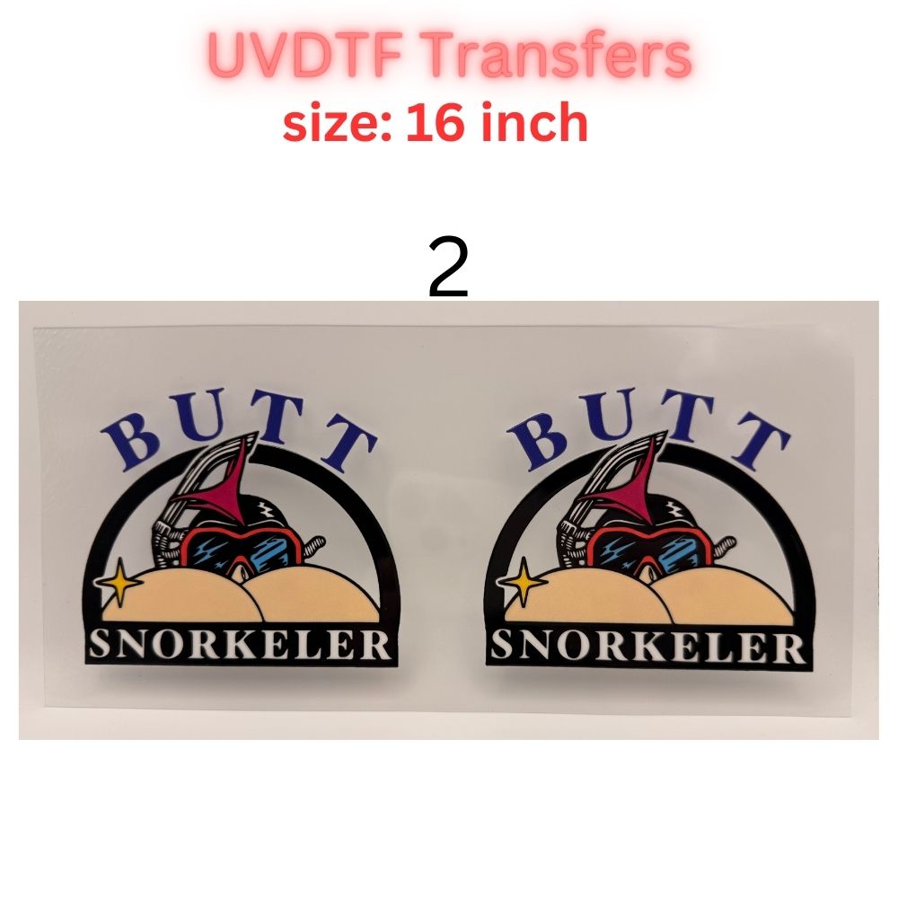 Funny Peach Grocery UV DTF Transfer – 16 Inch