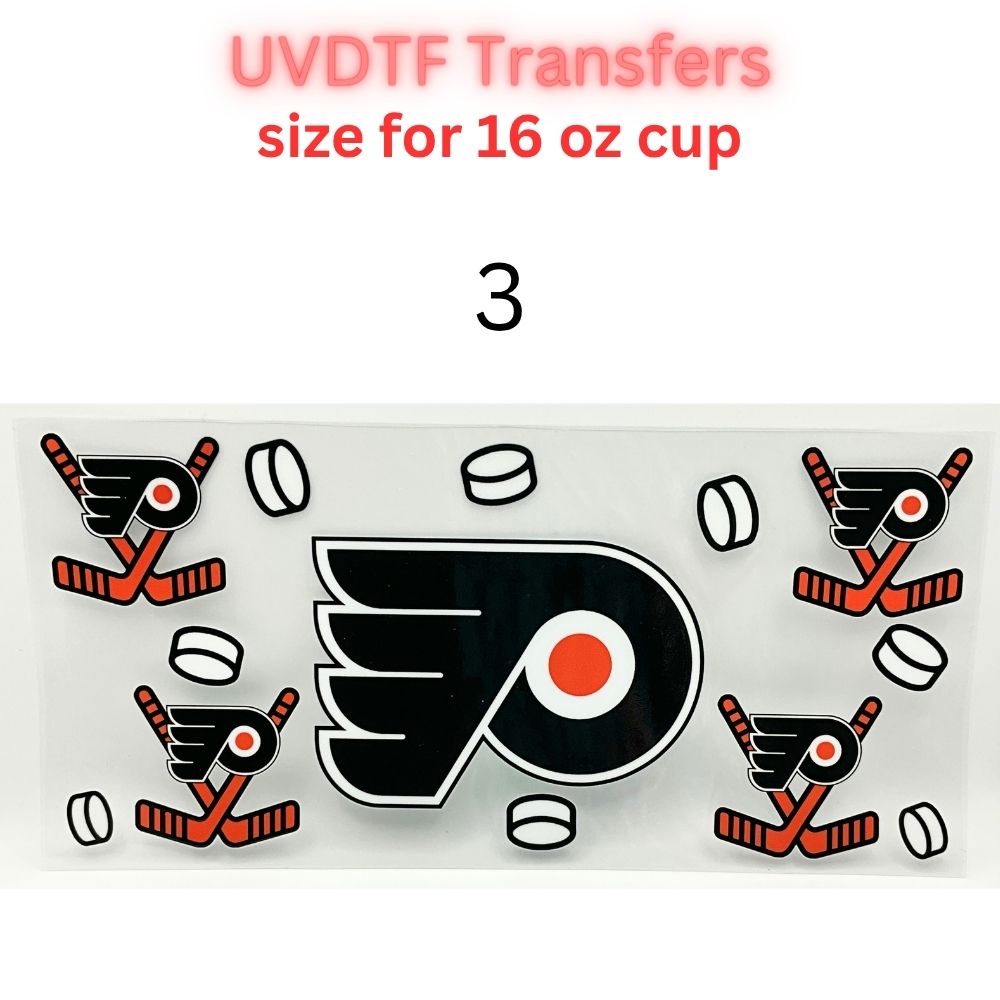 Sports Fan Inspired UV DTF Cup Wrap | 16 oz Glass Can Decal | Basketball, Hockey & College Spirit Designs | Waterproof Permanent Transfer