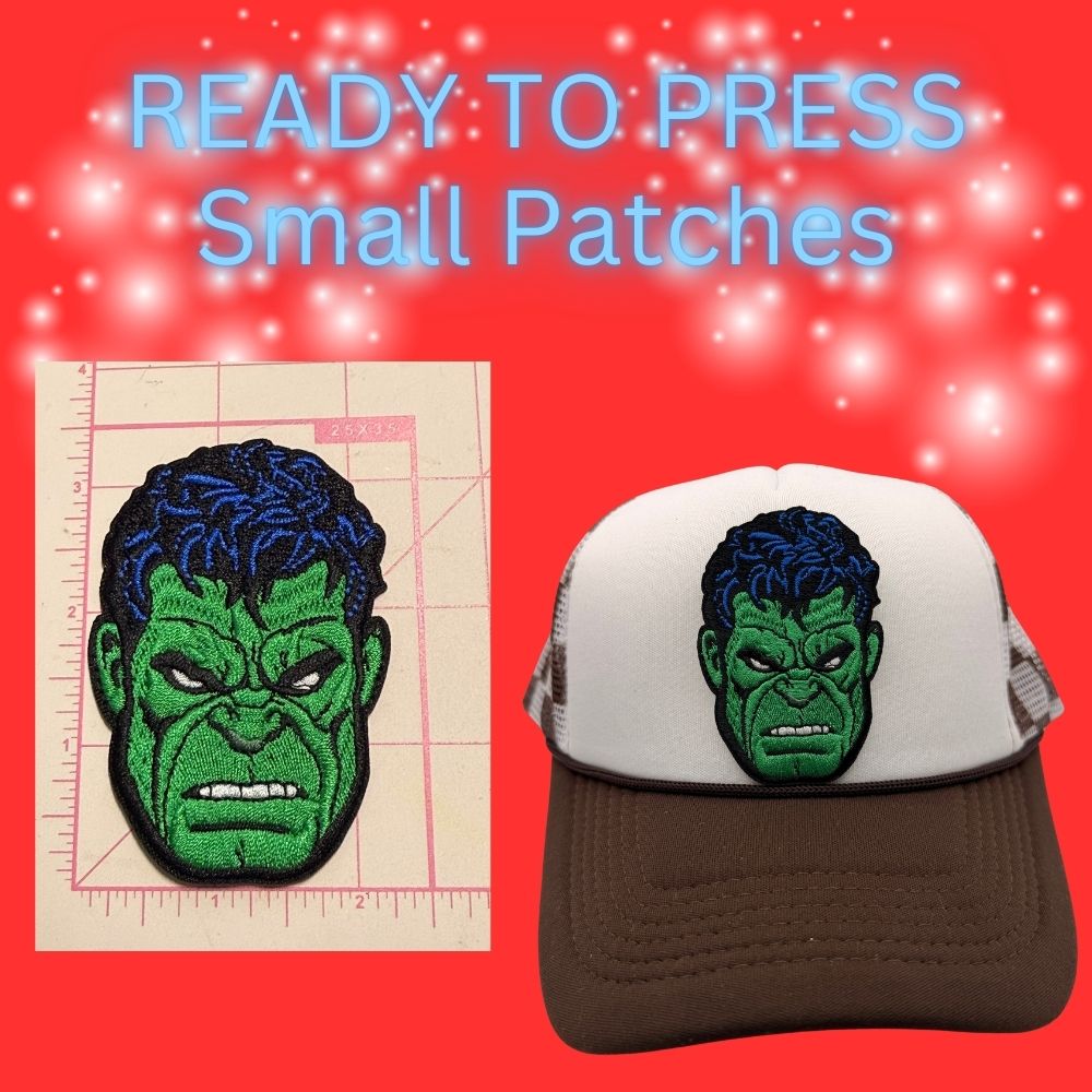 Ready-to-Press Small Character Patches – Cartoon Hero Style Embroidered Appliqués for Hats, Bags & Clothing