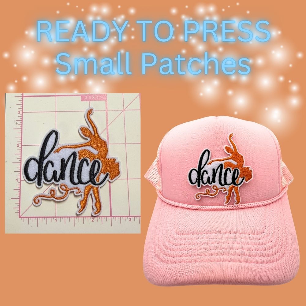 💗✨ Ready to Press Small Patches – Dance & Ballet Embroidered Designs