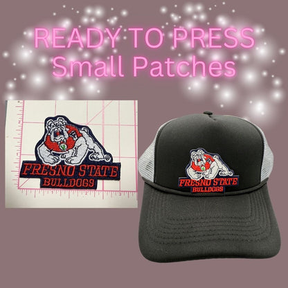 🏈 Ready to Press Small Patches – College Team Inspired Embroidered Designs