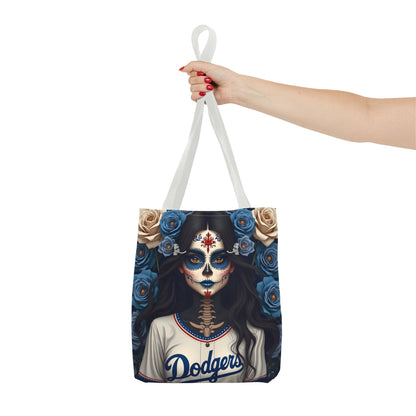 Sugar Skull Floral Tote Bag, Day of the Dead, Boho Style, Eco-Friendly Shopping, Casual Weekend Bag