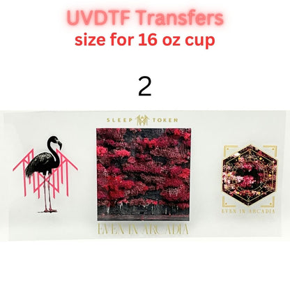 Gothic UVDTF Cup Wrap | Dark Fantasy Glass Cup Decal | Alternative Aesthetic Tumbler Wrap | 16oz Libbey Transfer