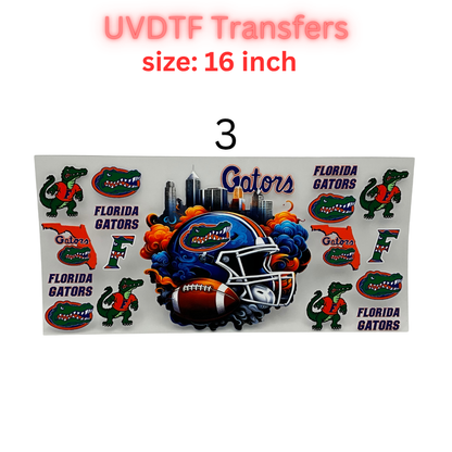 Football Helmet City Vibes UV DTF Transfer Sheet – 16 Inch | Game Day Inspired Designs