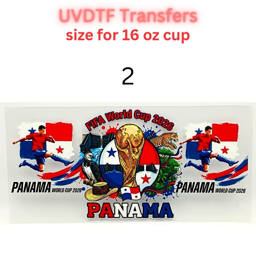 Soccer Tournament Cup Wraps 2026 | UVDTF 16oz Glass Can Wrap | Country-Inspired Football Designs | World Sports Fan Decals