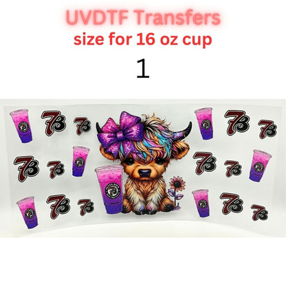 Cute Coffee & Lifestyle UV DTF Cup Wrap Bundle | 16oz & 40oz Tumbler Transfers | Funny, Western, Latina, Aesthetic Drinkware Decals