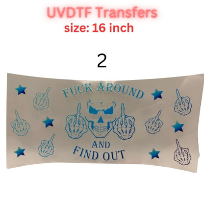 Adult Humor UVDTF Cup Wrap | Sarcastic Quote 16oz Libbey Wrap | Funny Attitude Tumbler Transfer | Bold Statement Decal | No Heat Press