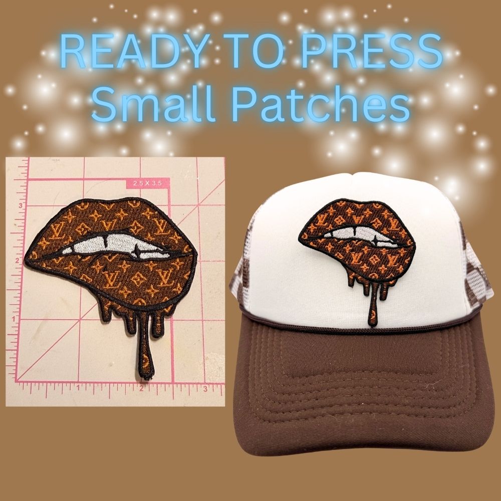 READY TO PRESS Neutral Luxe Embroidered Patches – Small Size