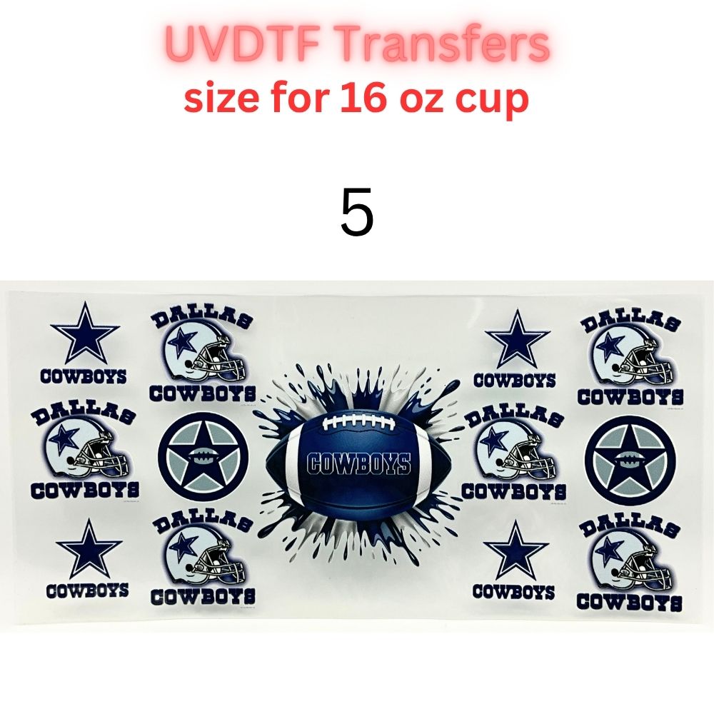 Football Fan Inspired UV DTF Transfers