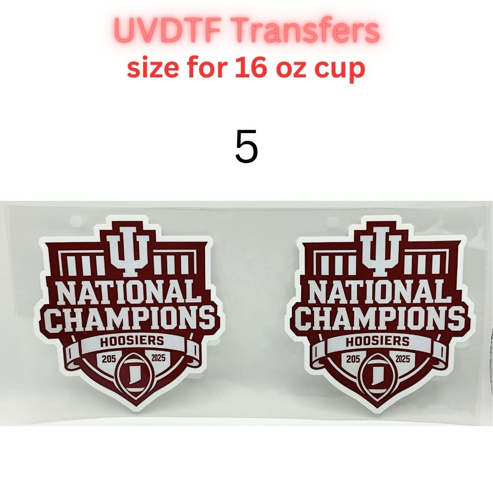 Sports Fan Inspired UV DTF Cup Wrap | 16 oz Glass Can Decal | Basketball, Hockey & College Spirit Designs | Waterproof Permanent Transfer