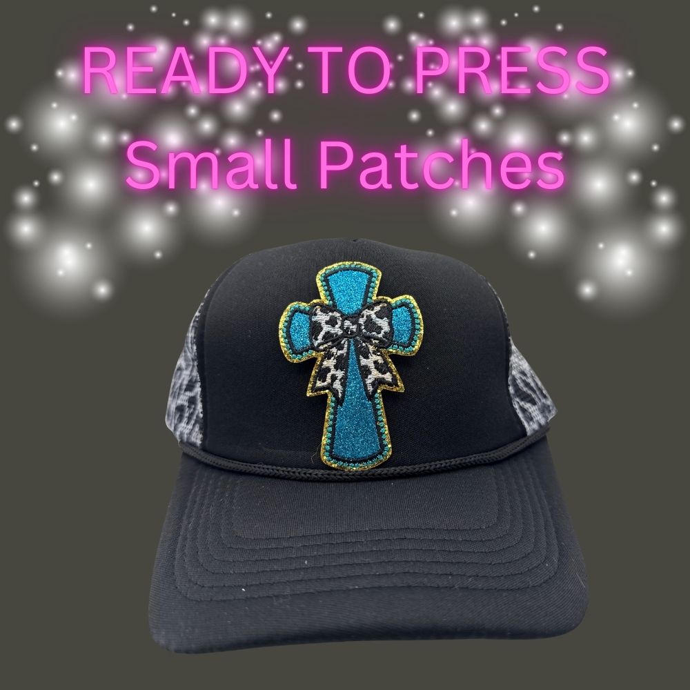 ✨ Ready to Press Small Patches – Faith, Cross, Pray & God Is Good Designs