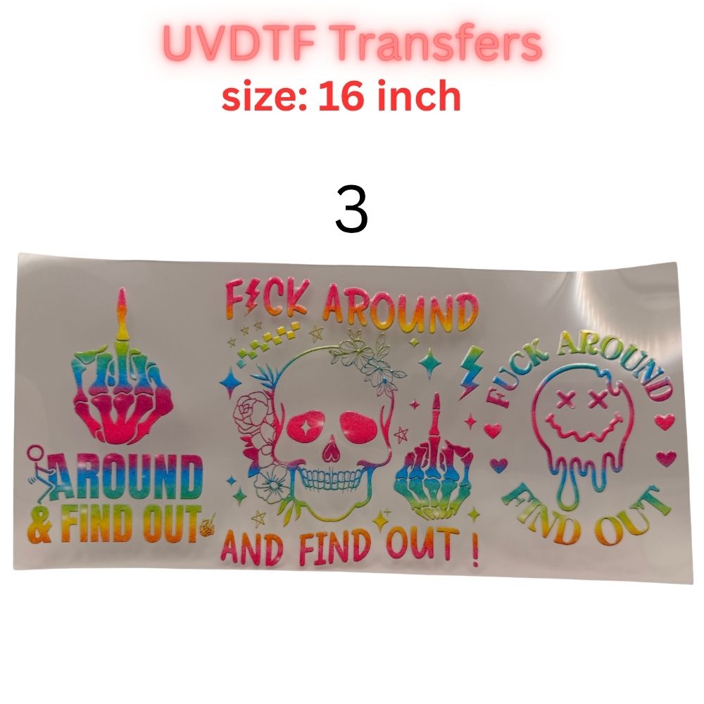 Adult Humor UVDTF Cup Wrap | Sarcastic Quote 16oz Libbey Wrap | Funny Attitude Tumbler Transfer | Bold Statement Decal | No Heat Press