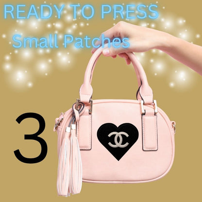 Heart Patches – Ready to Press | Small Patches