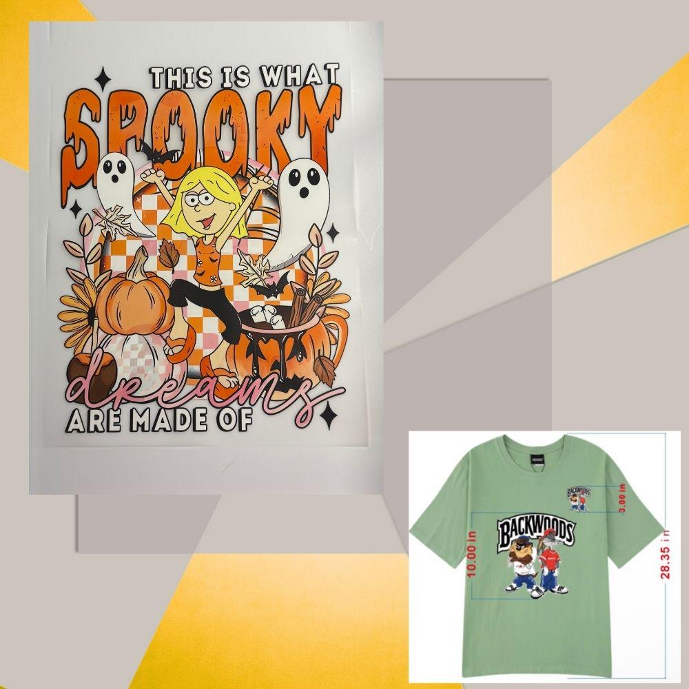 Halloween Spooky Liz DTF Transfer – Trick-or-Treat Heat Press Design (10-Inch Ready to Press)