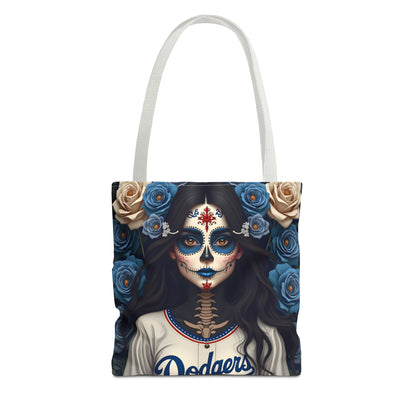 Sugar Skull Floral Tote Bag, Day of the Dead, Boho Style, Eco-Friendly Shopping, Casual Weekend Bag